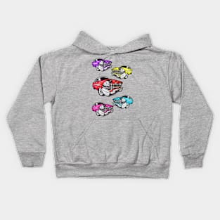 Colorful Classic Cars Kids Hoodie